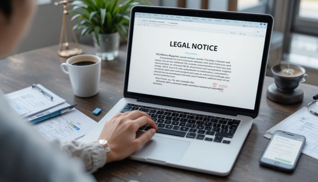 Are there online services that help draft legal notices to landlords?
