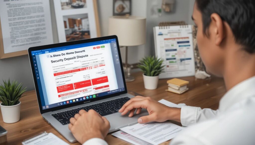 How to dispute unfair security deposit deductions through digital platforms?