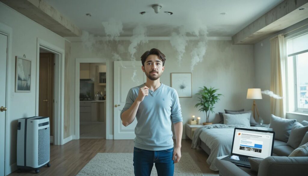Mold smell in apartment but no visible mold